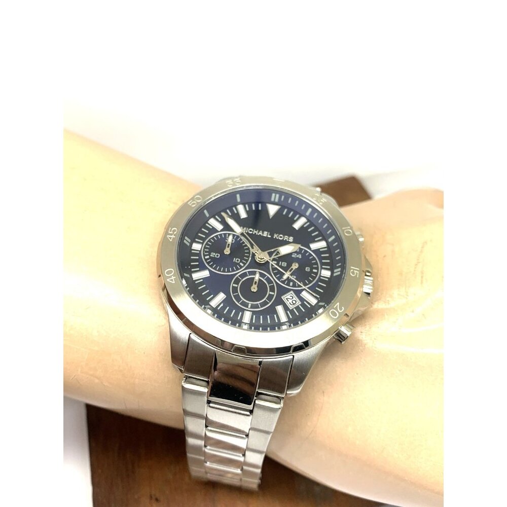 Michael Kors Men's Watch MK9107 Quartz Chronograph Blue Dial Stainless Steel - Picture 6 of 15